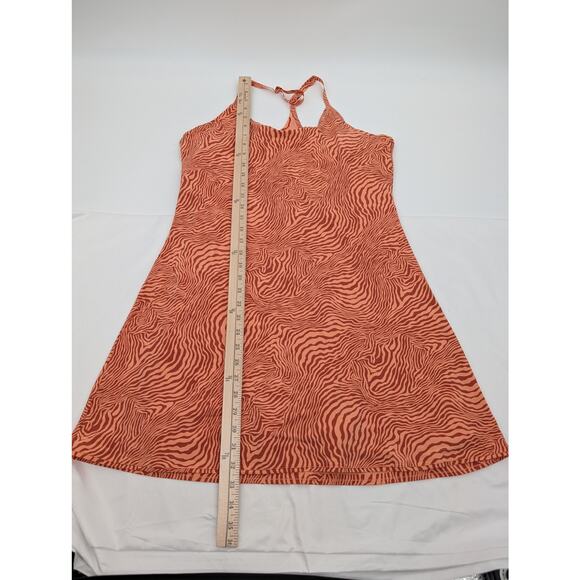 Outdoor Voices Orange Zebra Print Exercise Dress/Shorts XL Pickleball Hiking - Picture 3 of 10